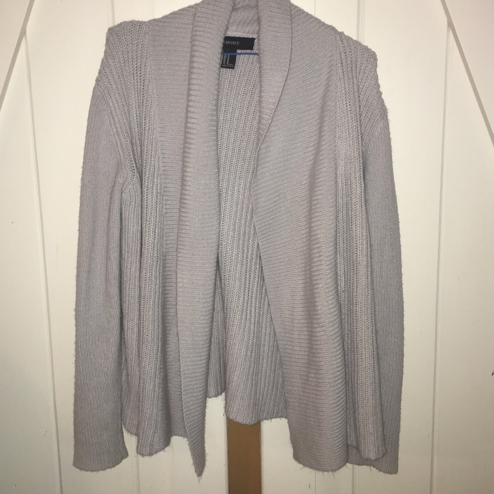 Grey Forever 21 Cardigan